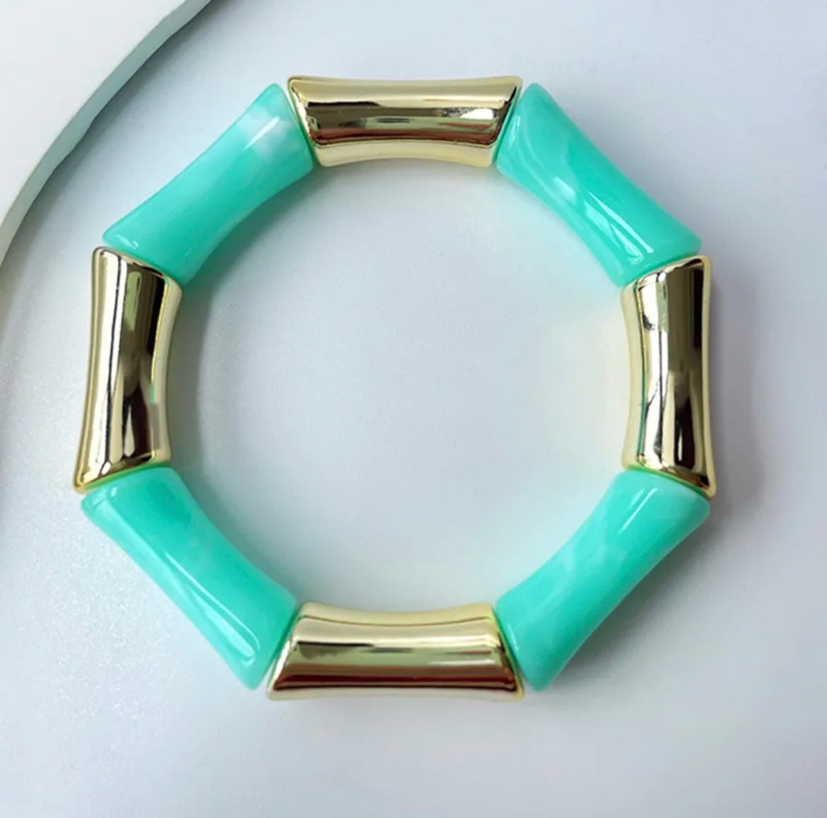 Turquoise Retro Aryclic Bracelets (set of 3)
