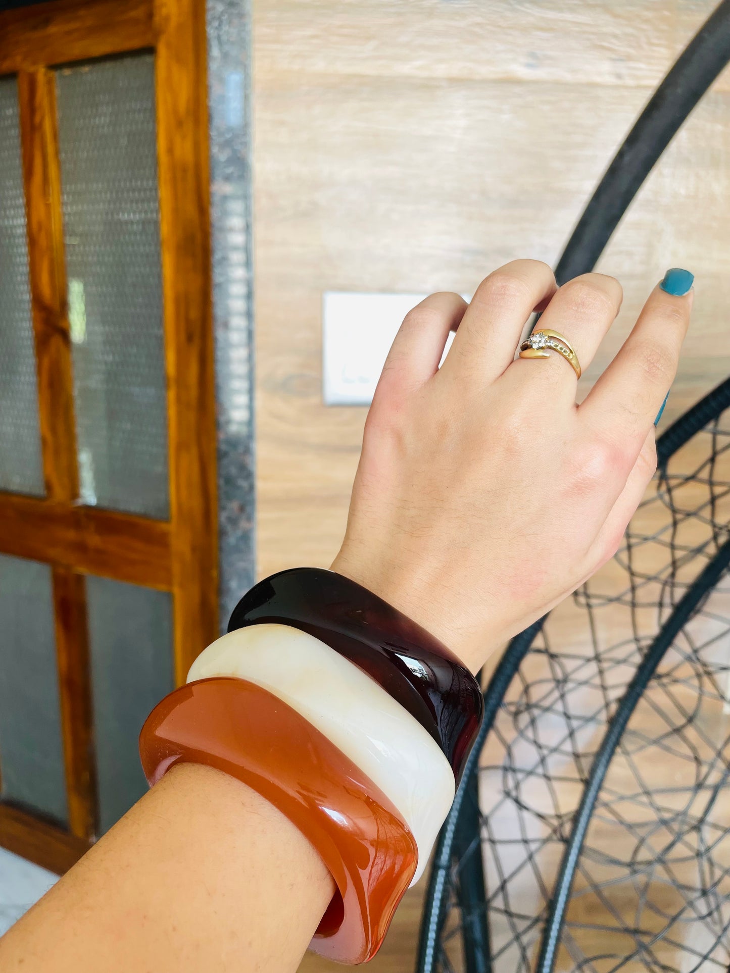 Boho Resin Bangles