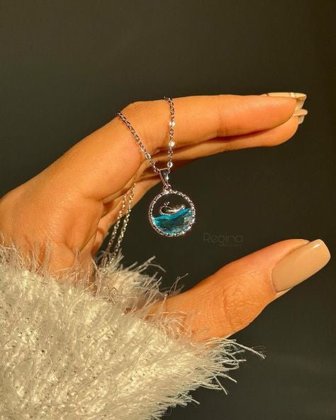 Mermaid charm necklace