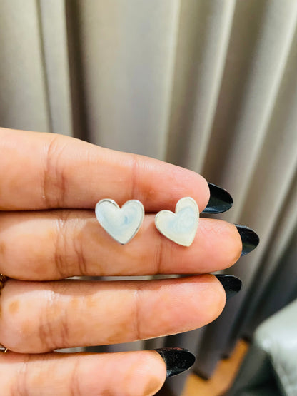 Pearlescent Tiny heart (Blue)