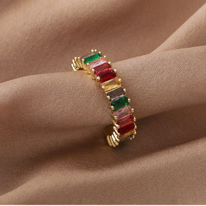 Tinted Multi Gems Ring