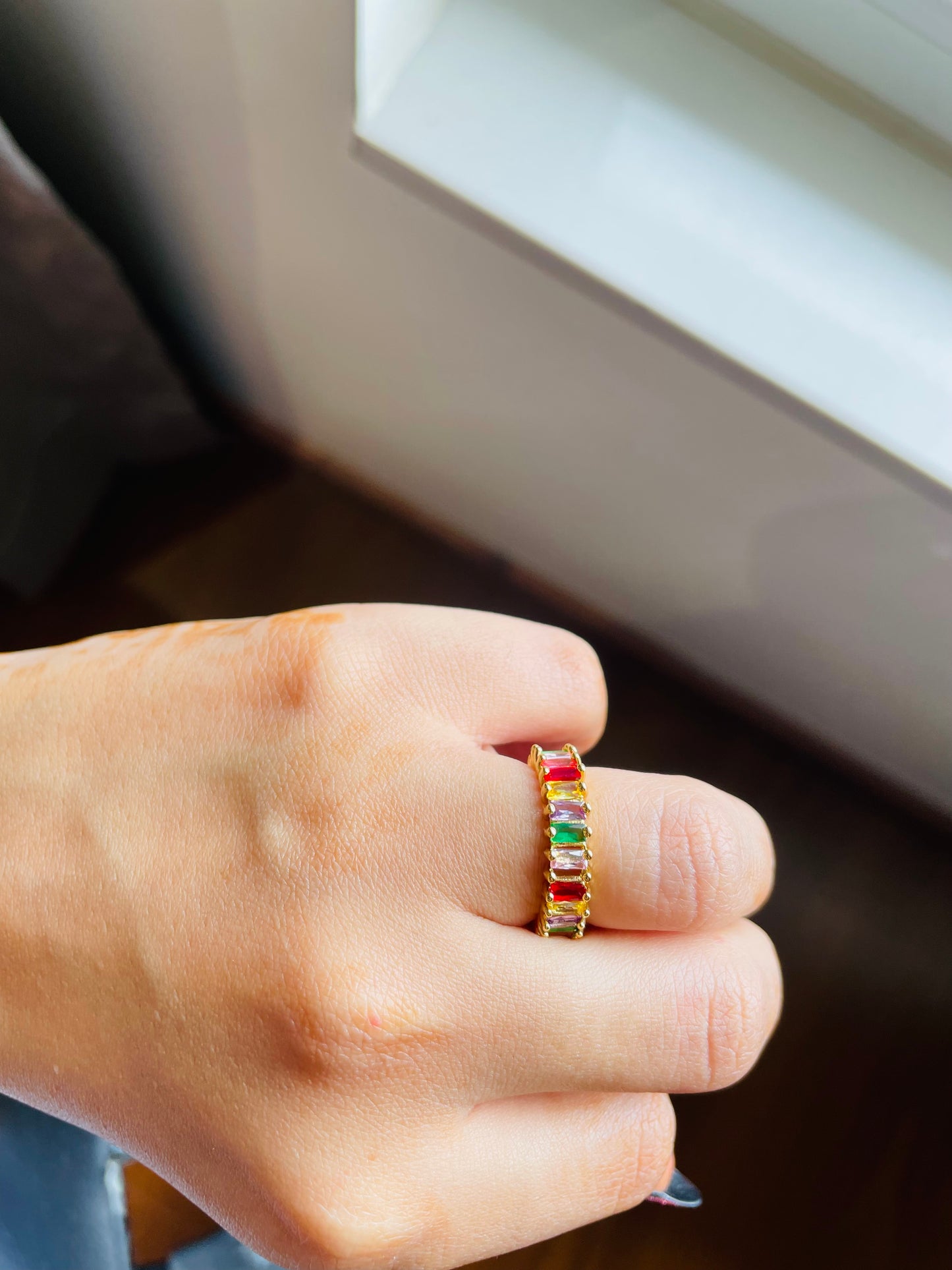Tinted Multi Gems Ring