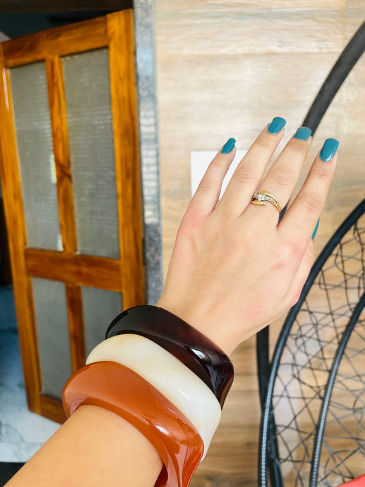 Boho Resin Bangles