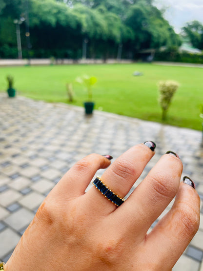 Tinted Sapphire Blue Gems Rings
