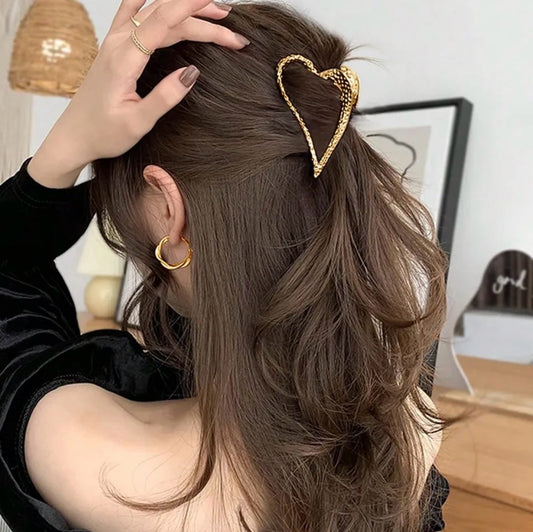 Cupid heart hair claw