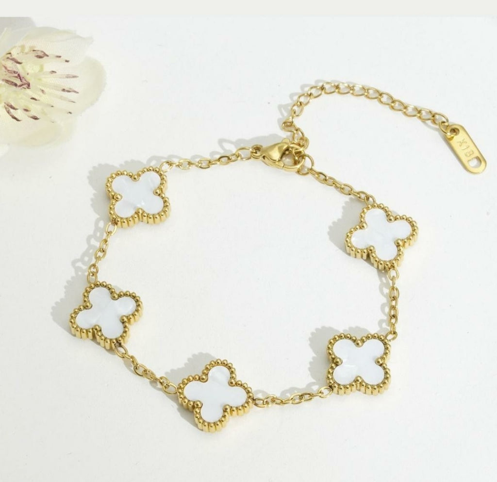 Golden glow stackable bracelets