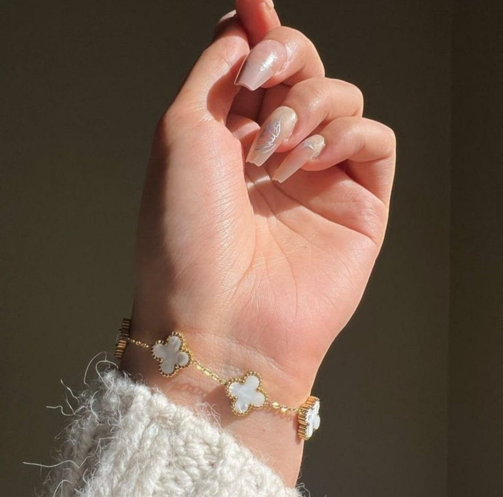 Golden glow stackable bracelets