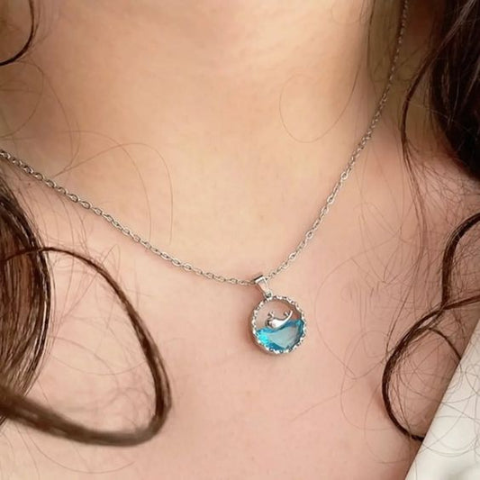 Mermaid charm necklace