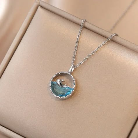Mermaid charm necklace