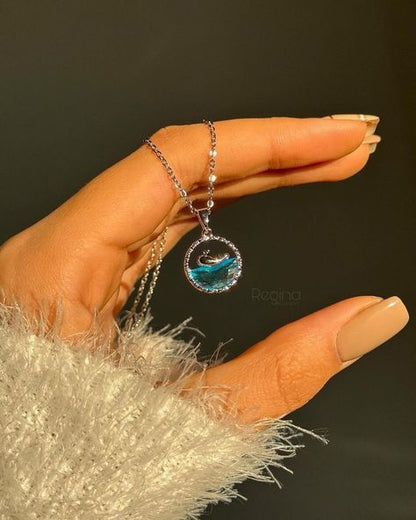 Mermaid charm necklace